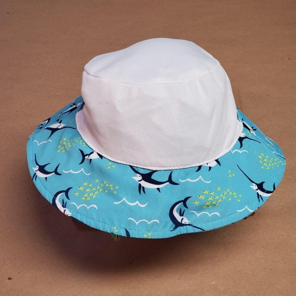 I Play Bucket Sun Hat 9-18 Months Turquoise - Picture 2 of 7